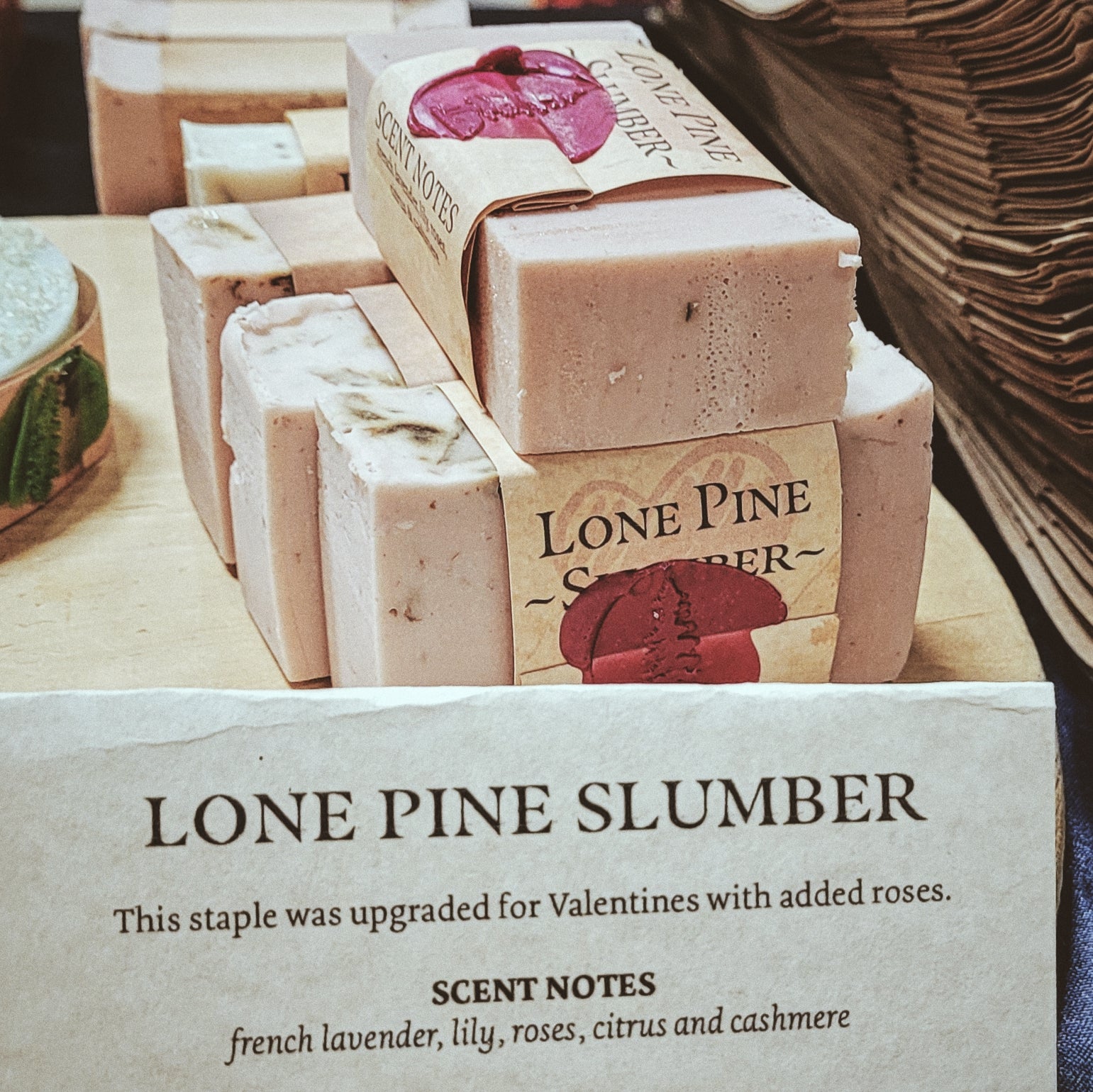 Lone Pine 'Slumber' - Lavender Cashmere Soap Bar