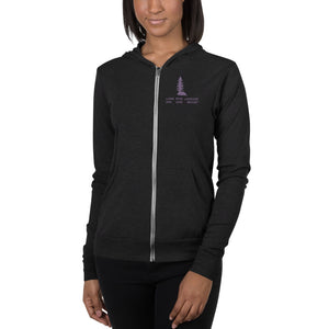 Unisex Lone Pine Art Zip Hoodie